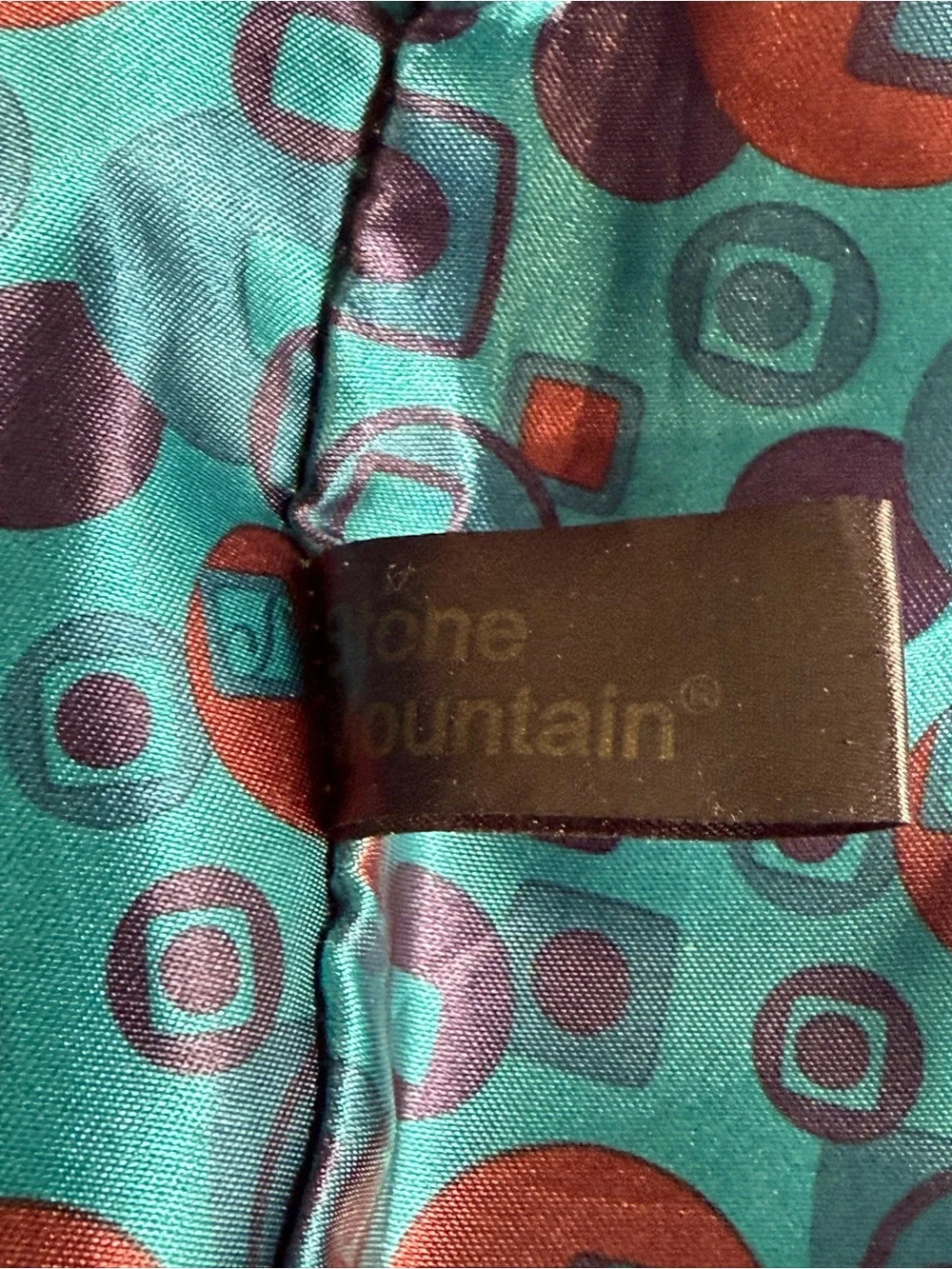 Stone Mountain Camden Dark Brown Leather Hobo All Over Print